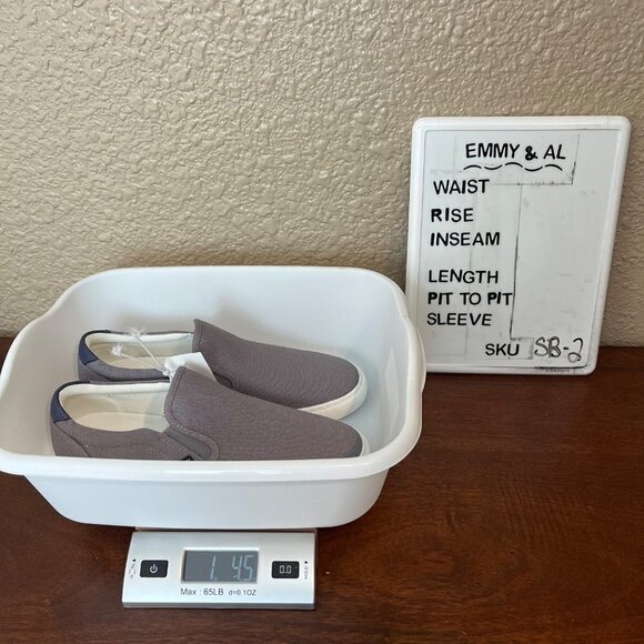 J Crew Mens Explorer Canvas Slip-on Sneaker Sz 8 Gray Coastal Casual Comfortable - Picture 11 of 11